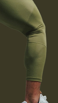 Total War Battle Vented Mesh Training Tight - Olive Green Bodcraft