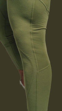 Total War Battle Vented Mesh Training Tight - Olive Green Bodcraft