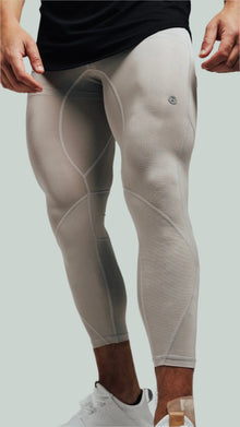  Total War Battle Vented Mesh Training Tight - Pebble Grey Bodcraft