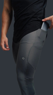  Total War Battle Vented Mesh Training Tight - Storm Grey Bodcraft