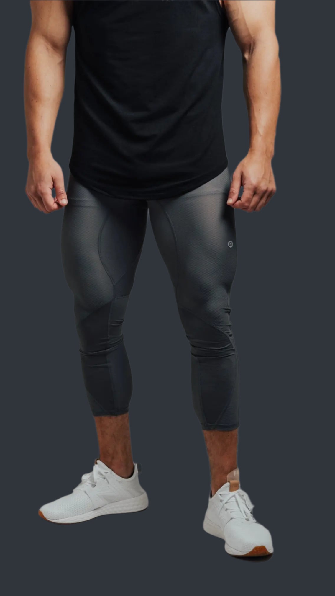 Total War Battle Vented Mesh Training Tight - Storm Grey Bodcraft