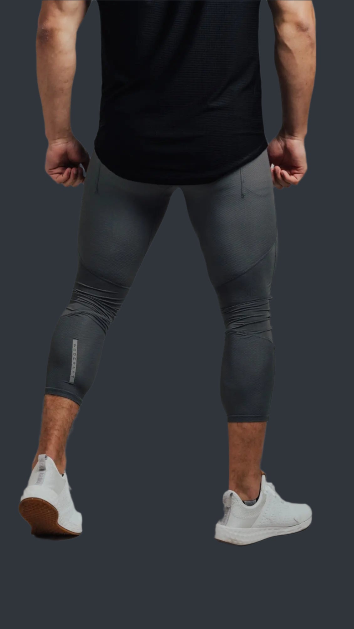 Total War Battle Vented Mesh Training Tight - Storm Grey Bodcraft