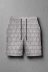 Total War Endgame Graphic Print SweatShort - Pebble Grey Bodcraft