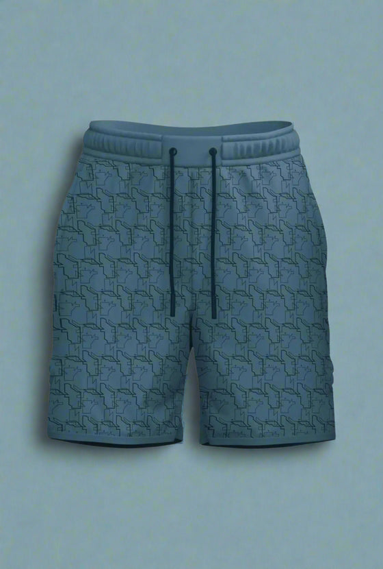 Total War Endgame Graphic Print SweatShort - Yale Blue Bodcraft