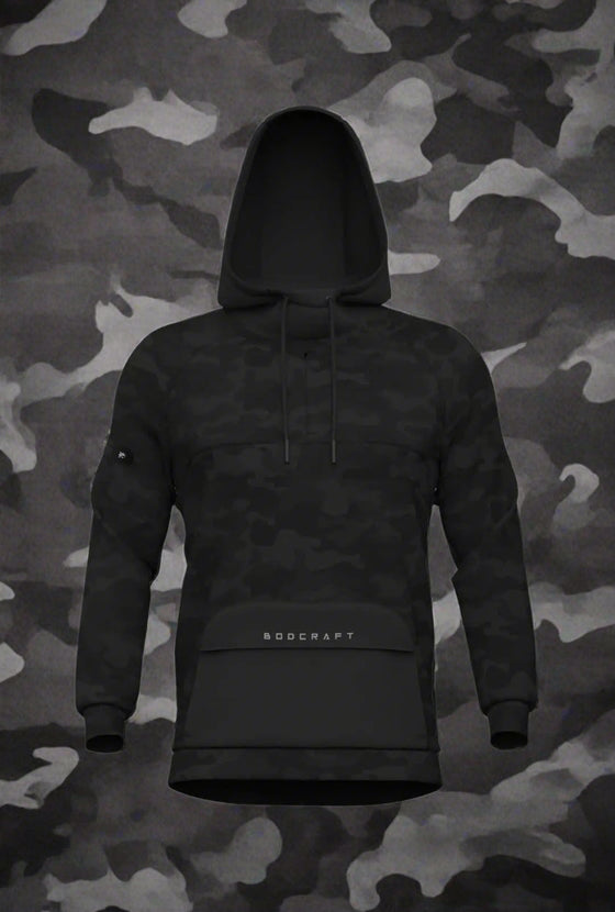 Total War Endgame Performance Hoodie - Black Camo Bodcraft