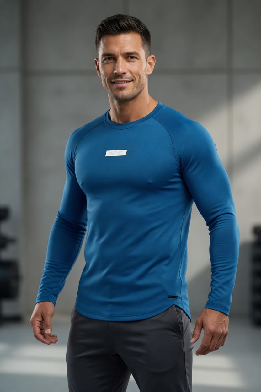 Special Edition Luke Rhodes Total War Ai1 “Best Yet” Long Sleeve - Indy Blue
