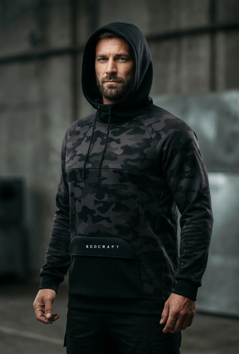 Total War Endgame Performance Hoodie - Black Camo