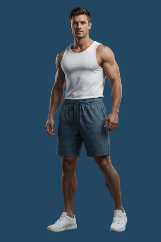 Total War Endgame Graphic Print SweatShort - Yale Blue