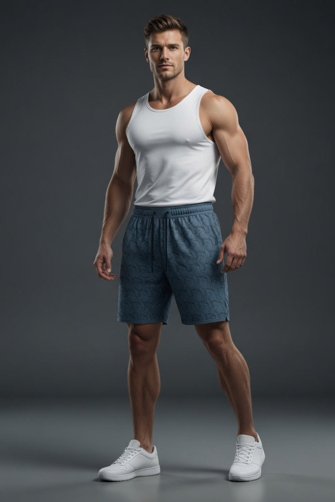Total War Endgame Graphic Print SweatShort - Yale Blue