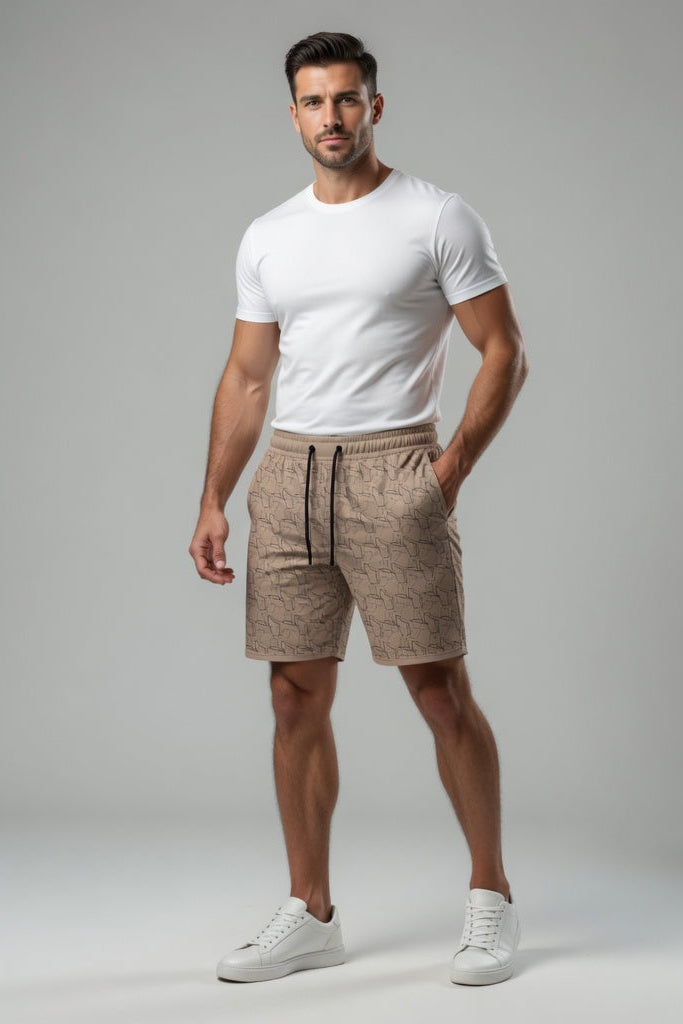 Total War Endgame Graphic Print SweatShort - King’s Gold